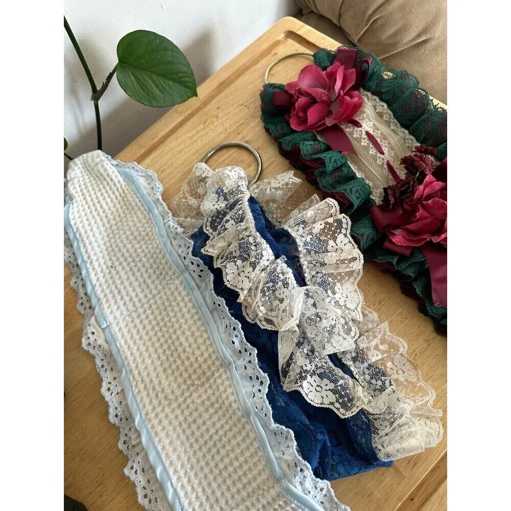3 Piece vintage Fabric Kitchen towels